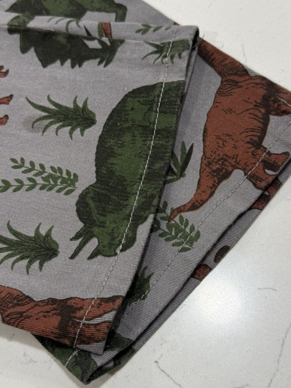 Run & Fly Adventure Dinosaur Stretch Dungarees Gray Overalls Size XS - Picture 8 of 9